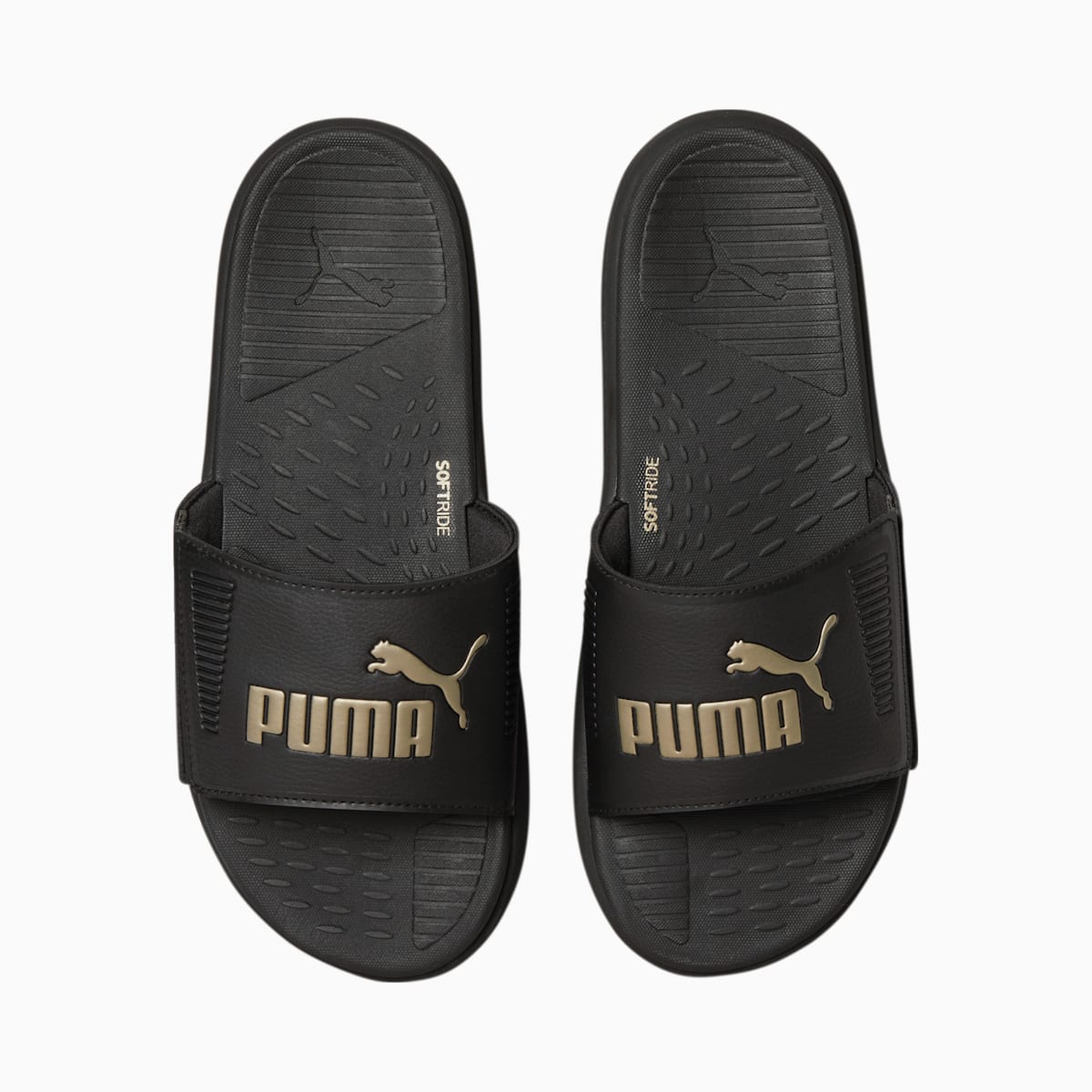 Pánské Pantofle Puma Softride Slides Černé/Zlaté | PU2813-M95