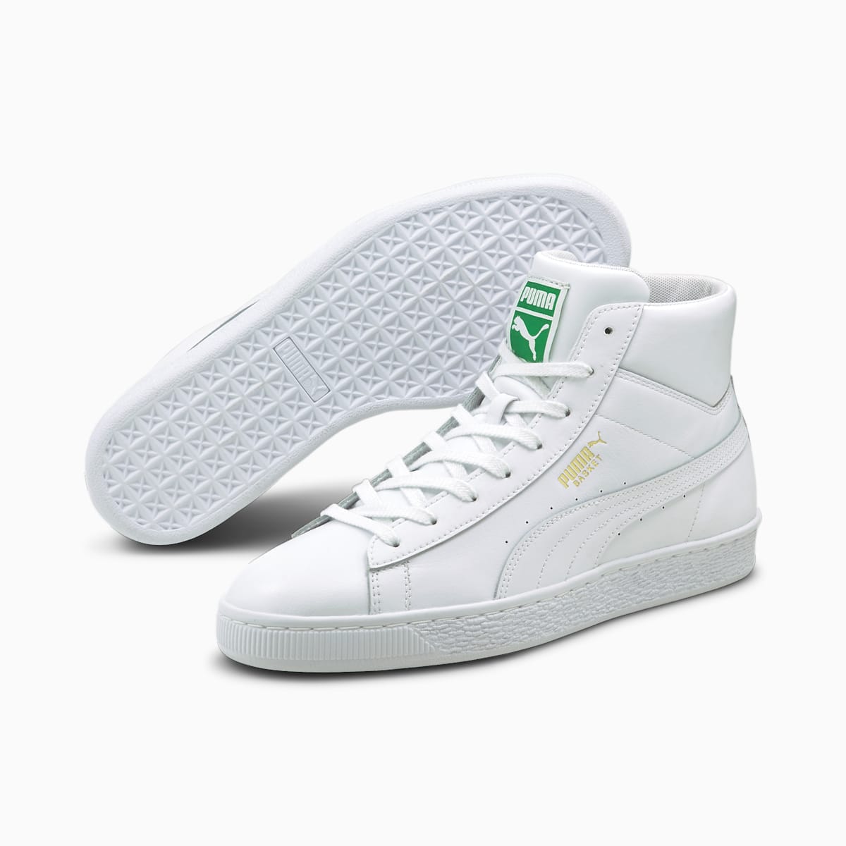 Pánské Tenisky Puma Basket Mid XXI Bílé | PU2147-Z29