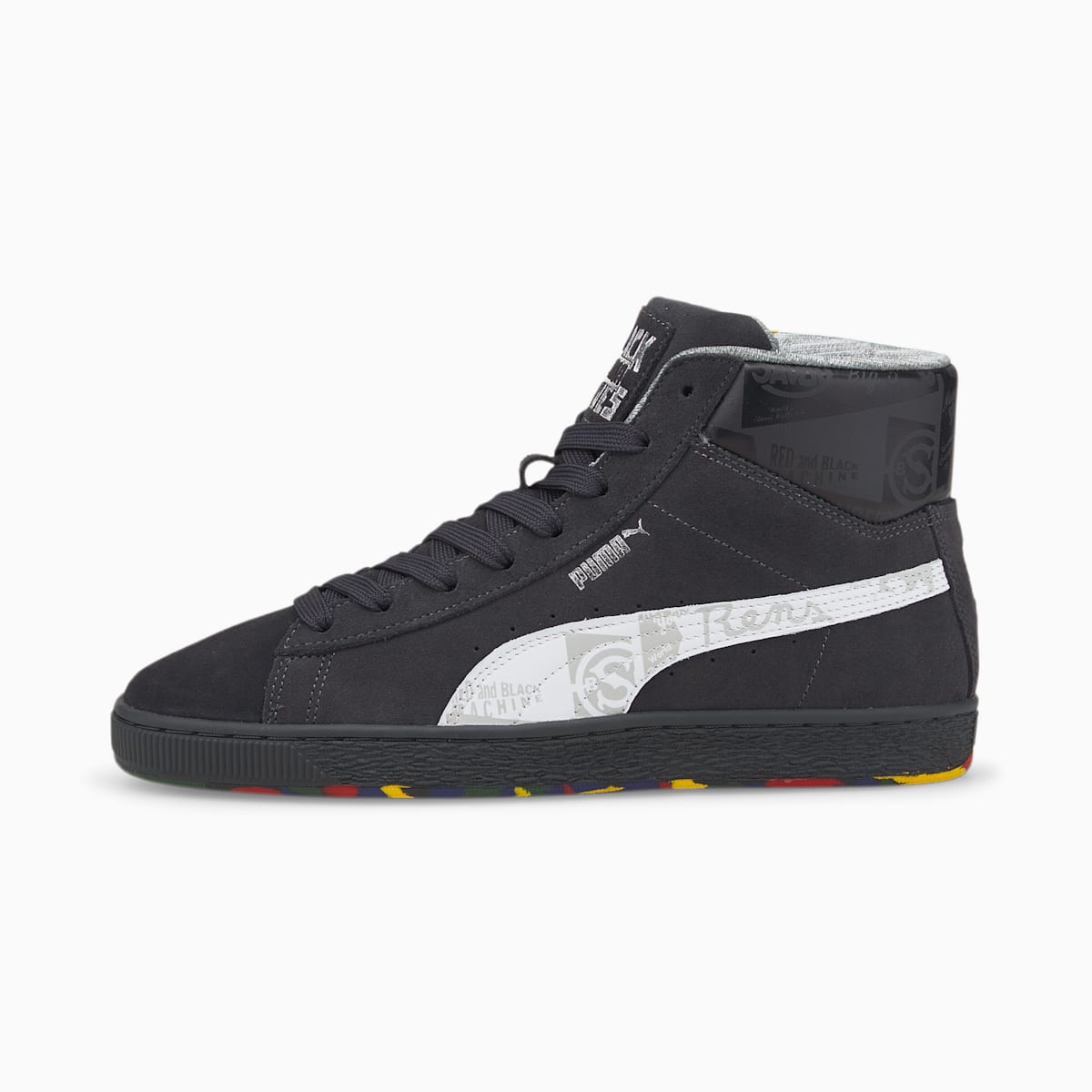 Pánské Tenisky Puma Black Fives Suede Černé/Bílé | PU1273-H78