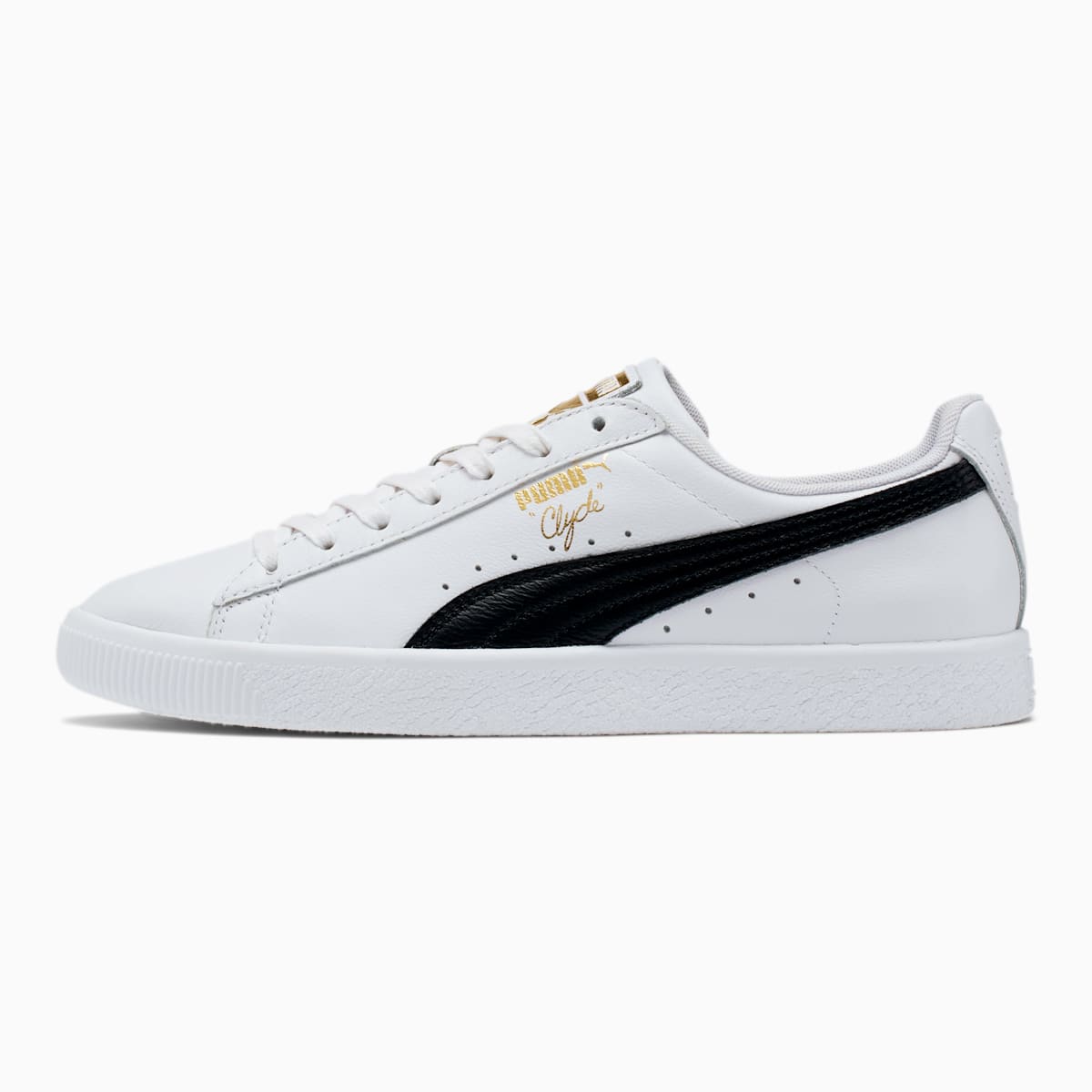 Pánské Tenisky Puma Clyde Core Foil Bílé/Černé/Zlaté | PU7924-H29