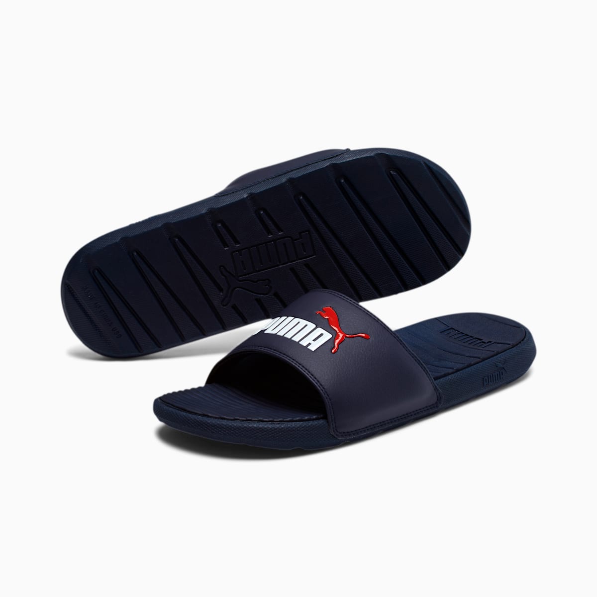 Pánské Tenisky Puma Cool Cat Slides Tmavě Blankyt/Bílé/Červené | PU5478-V92