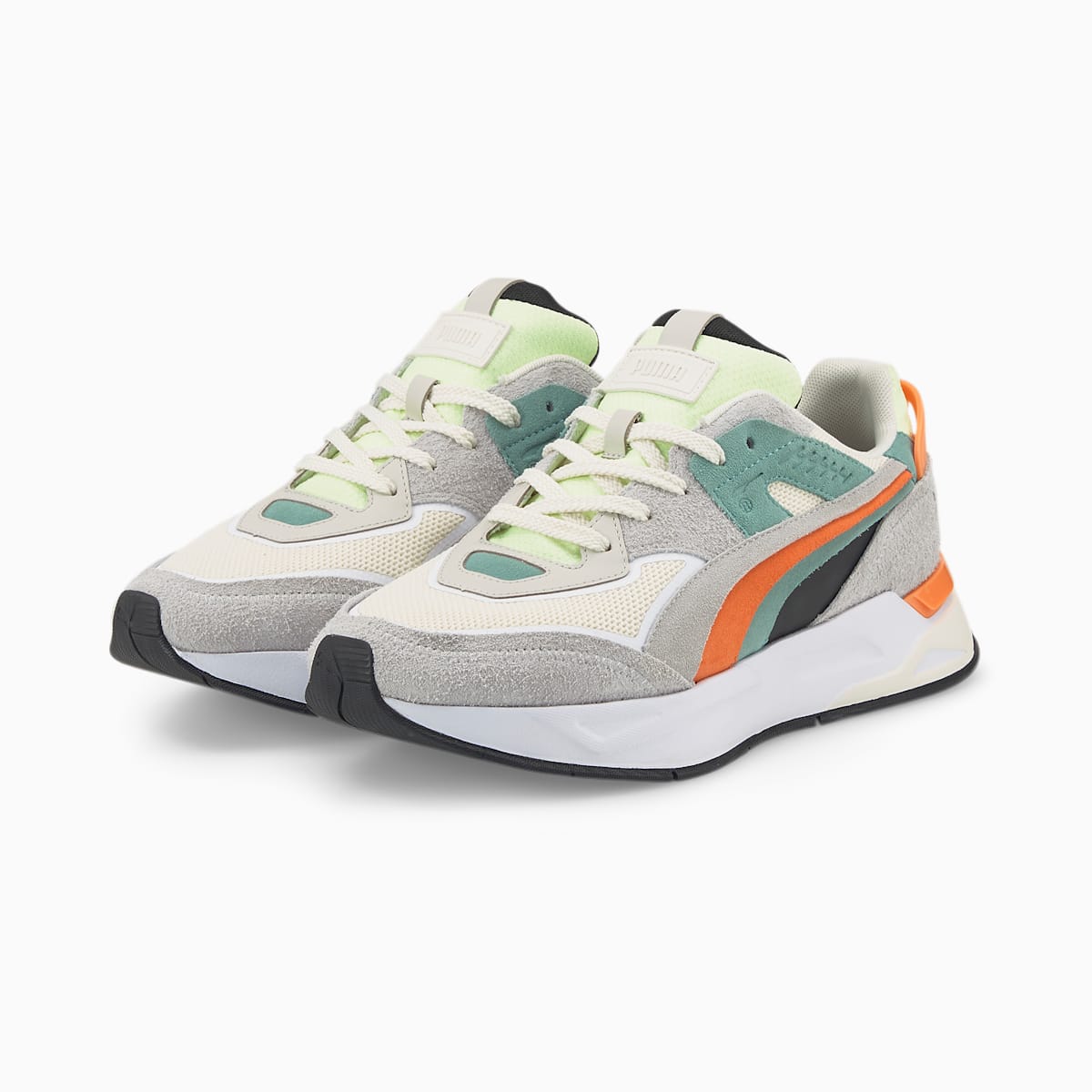 Pánské Tenisky Puma Mirage Sport Layers Bílé/Šedé Fialové/Tmavě Meruňka | PU4137-C95