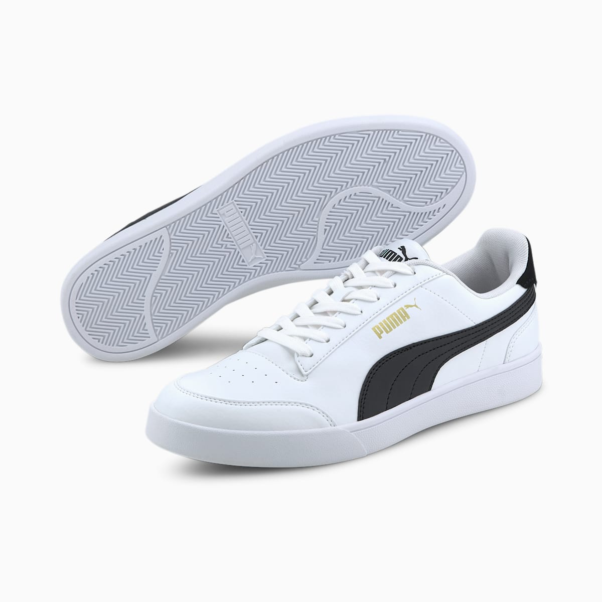 Pánské Tenisky Puma PUMA Shuffle Bílé/Černé/Zlaté | PU4531-M17