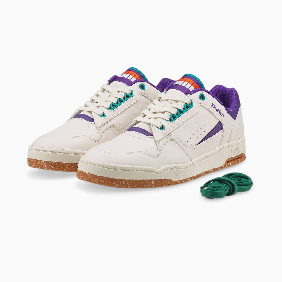 Pánské Tenisky Puma PUMA x BUTTER GOODS Slipstream Lo Bílé/Fialové | PU2548-C79