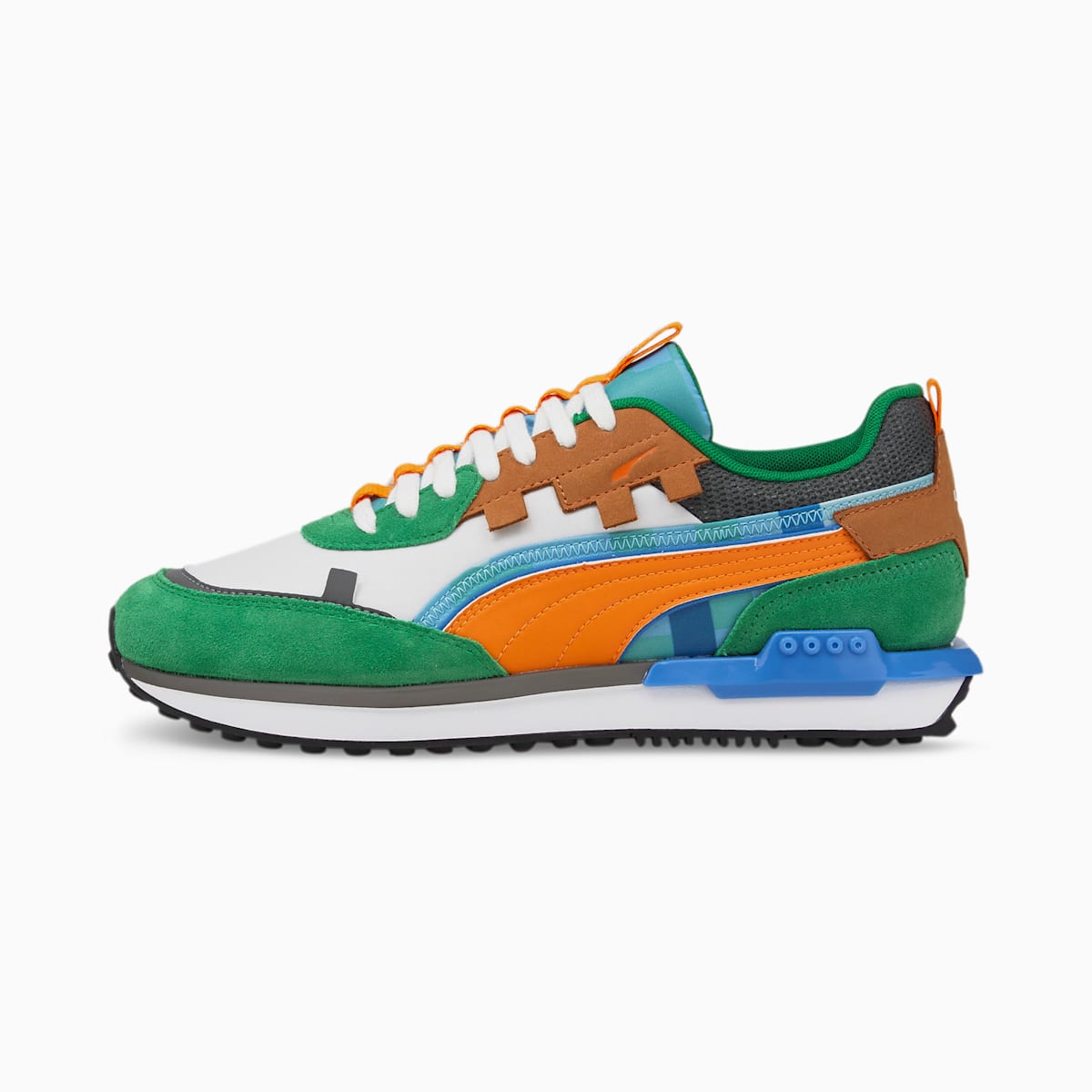 Pánské Tenisky Puma PUMA x MINECRAFT City Rider Zelene/Oranžové | PU0361-Z38