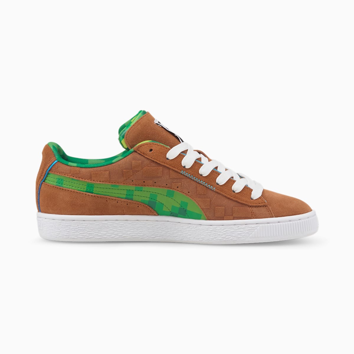 Pánské Tenisky Puma PUMA x MINECRAFT Suede Hnědé/Zelene | PU7049-N63