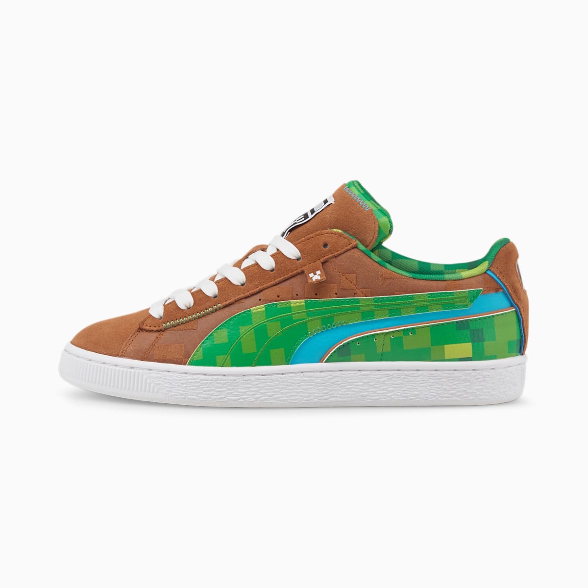 Pánské Tenisky Puma PUMA x MINECRAFT Suede Hnědé/Zelene | PU7049-N63