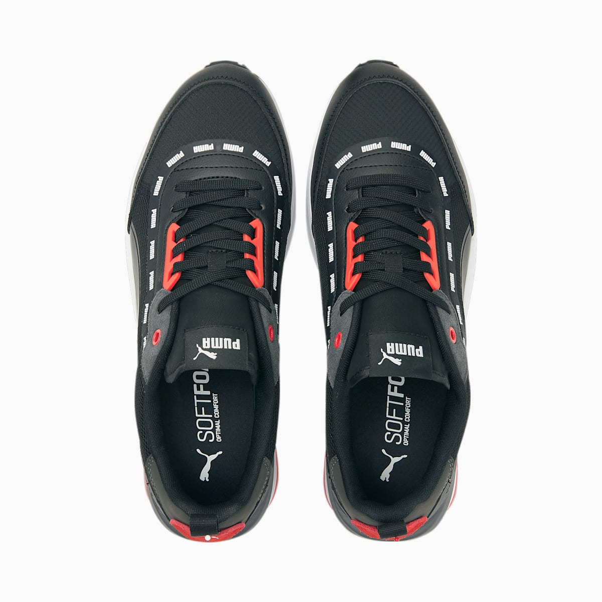 Pánské Tenisky Puma R22 Signature Černé/Červené | PU7150-V96