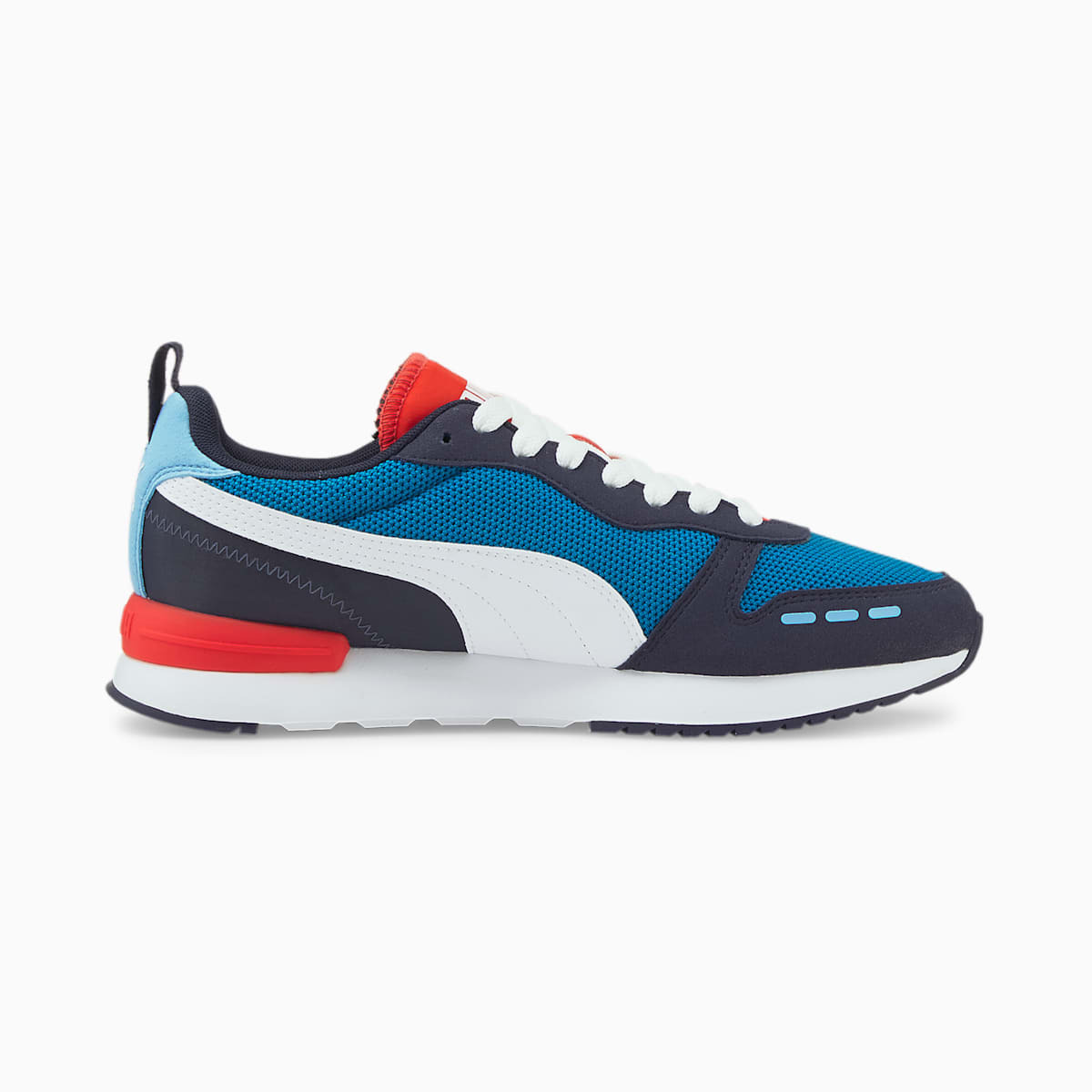 Pánské Tenisky Puma R78 Runner Blankyt/Bílé/Tmavě Blankyt/Červené | PU9683-F04