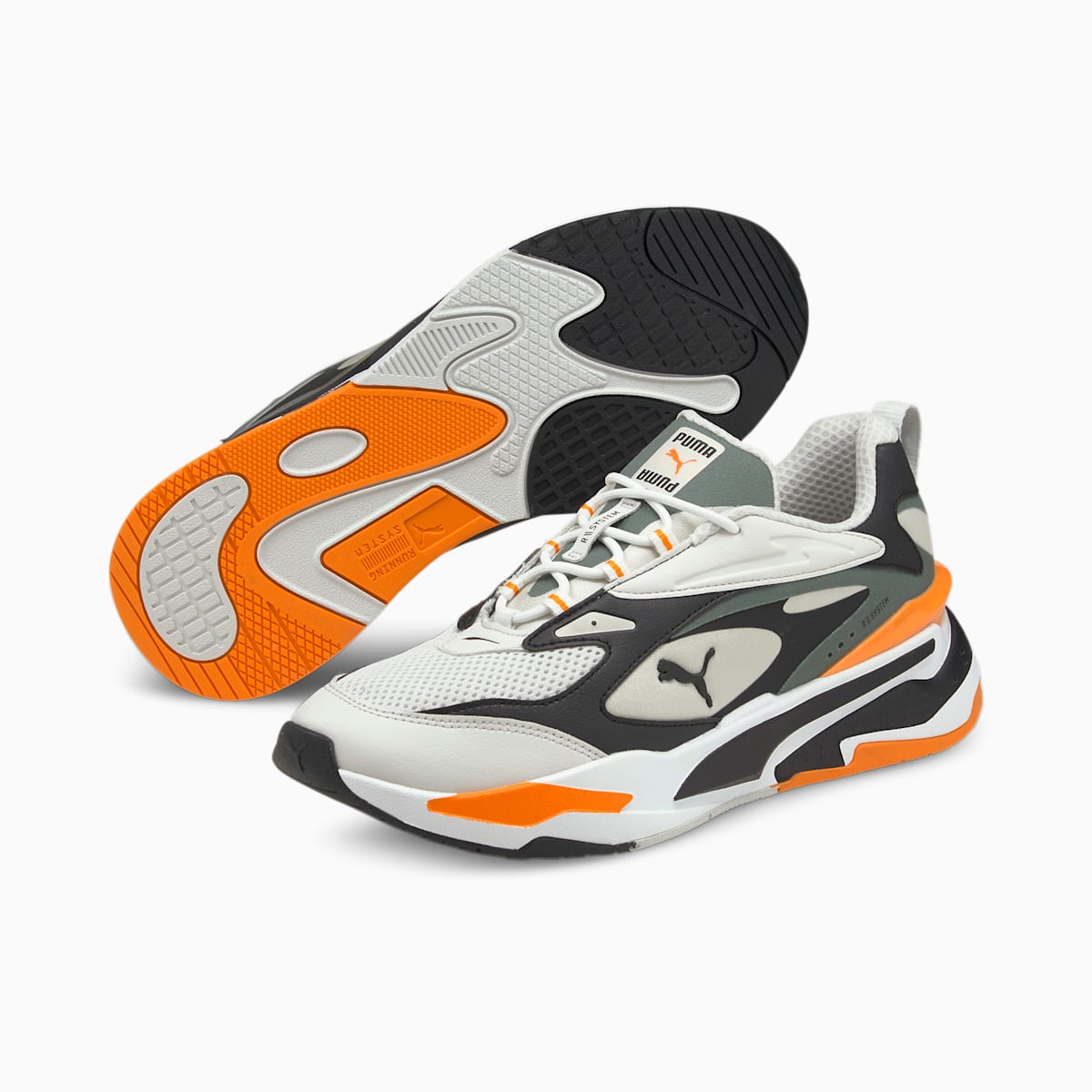 Pánské Tenisky Puma RS-Fast Černé/Oranžové | PU1639-B48