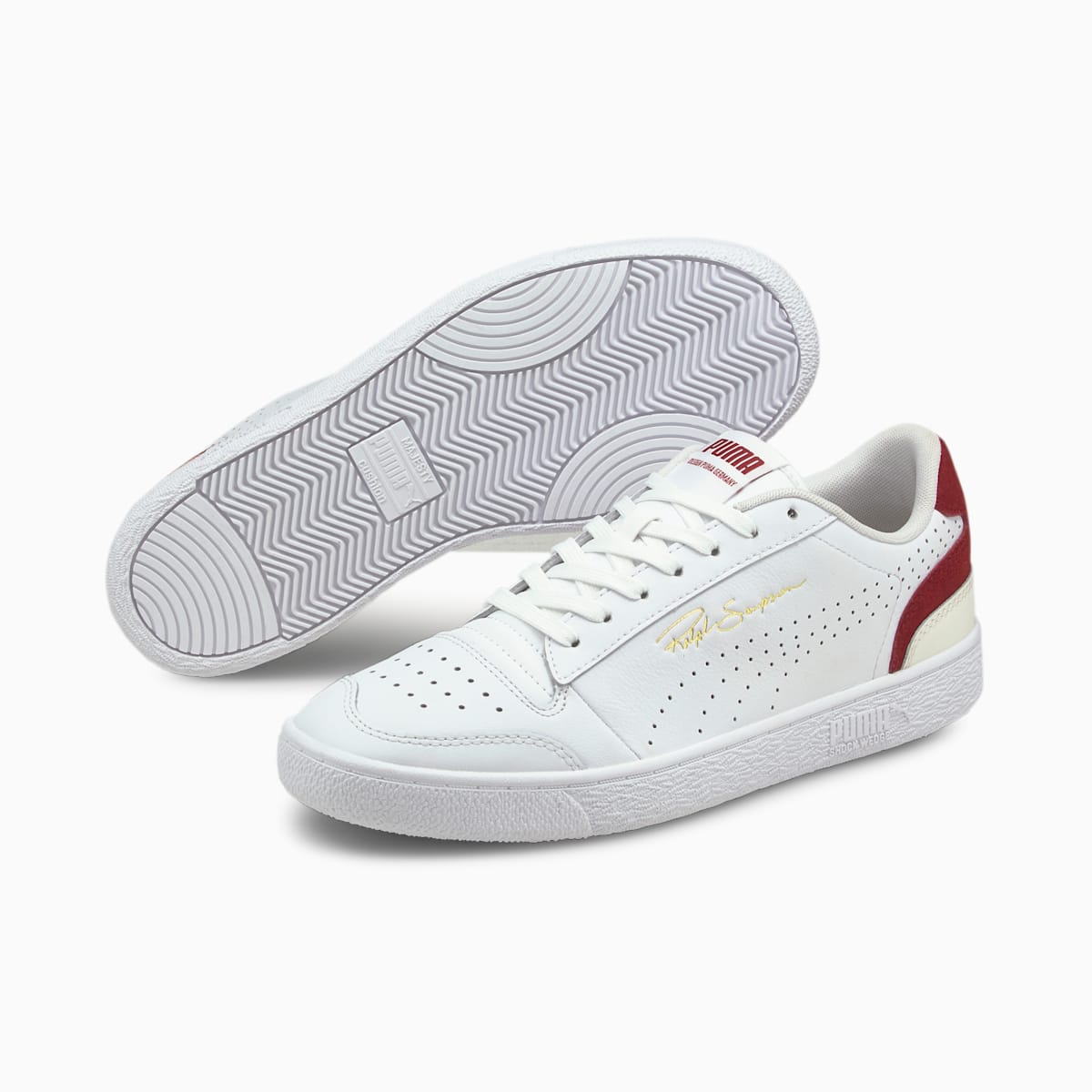 Pánské Tenisky Puma Ralph Sampson Lo Perf Colour Bílé/Červené/Bílé | PU0647-A25