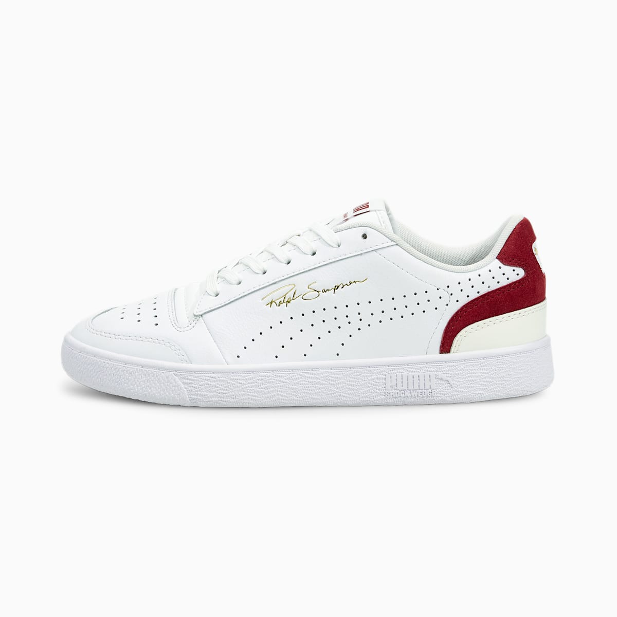 Pánské Tenisky Puma Ralph Sampson Lo Perf Colour Bílé/Červené/Bílé | PU0647-A25