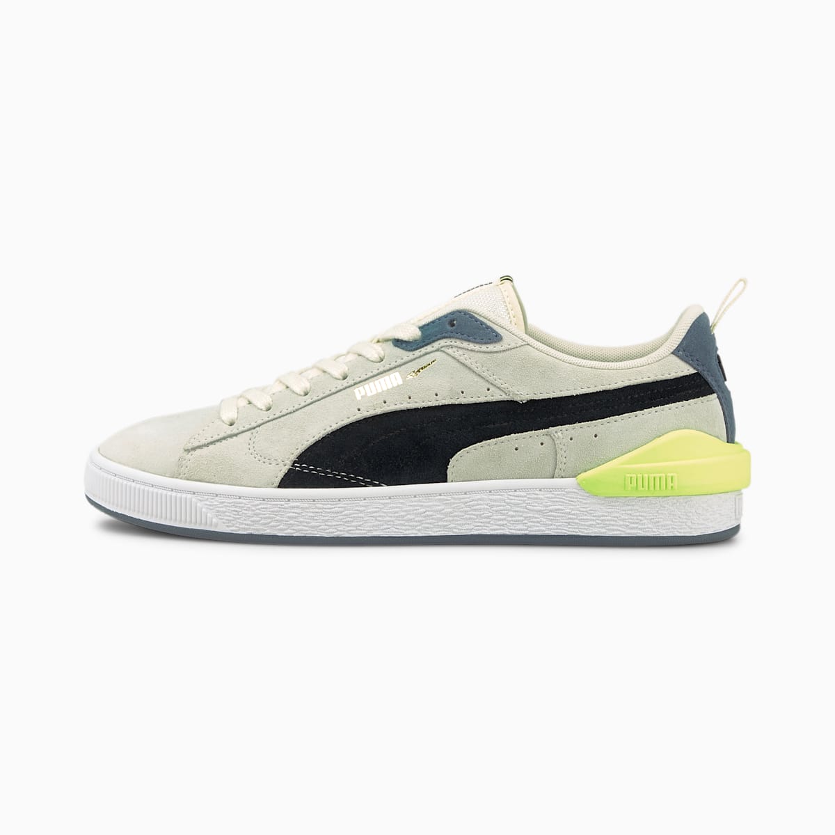 Pánské Tenisky Puma Suede Bloc Bílé/Černé | PU6358-K15