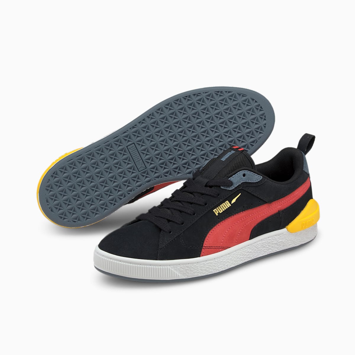 Pánské Tenisky Puma Suede Bloc Černé/Růžové | PU7385-X94