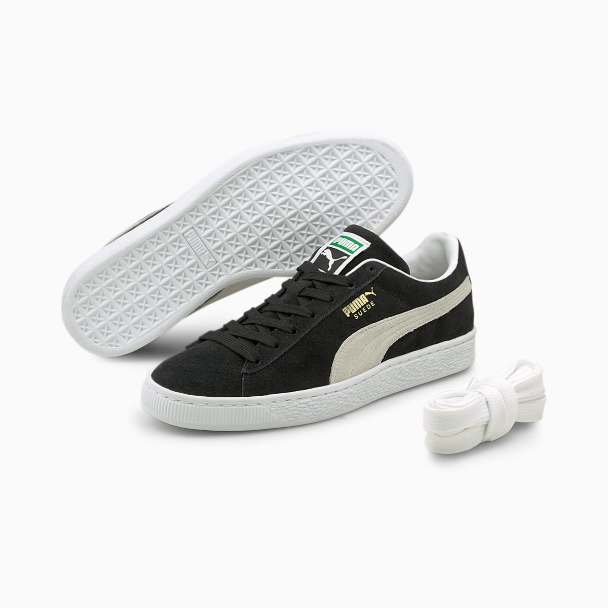 Pánské Tenisky Puma Suede Classic XXI Černé/Bílé | PU5907-Z06