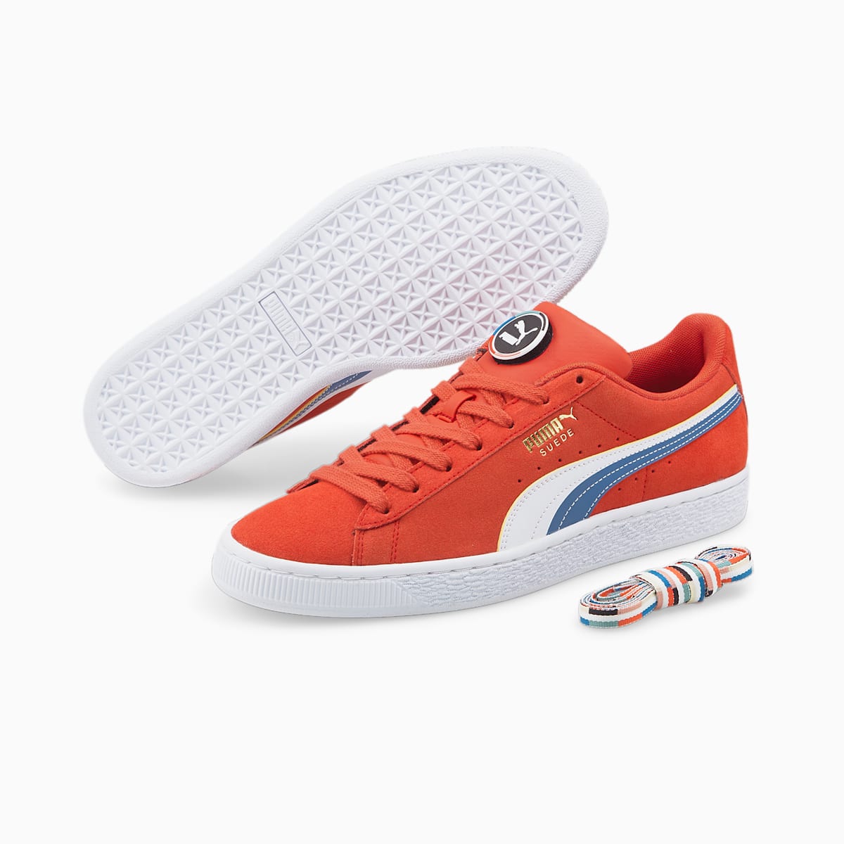 Pánské Tenisky Puma Suede Go For Oranžové/Bílé/Blankyt | PU3918-K62