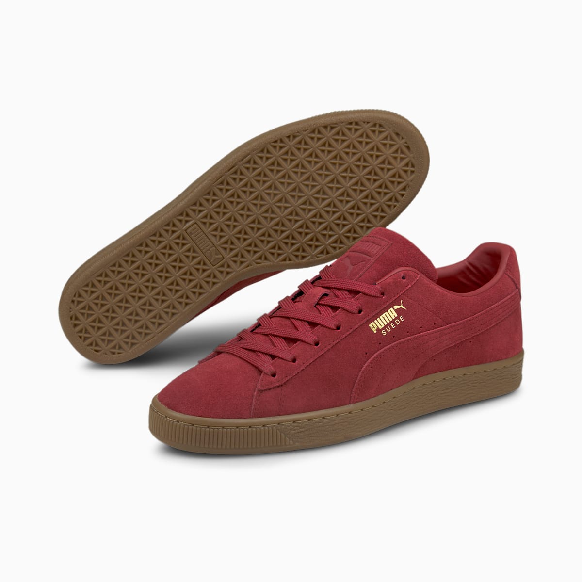 Pánské Tenisky Puma Suede Gum Červené | PU0984-M41