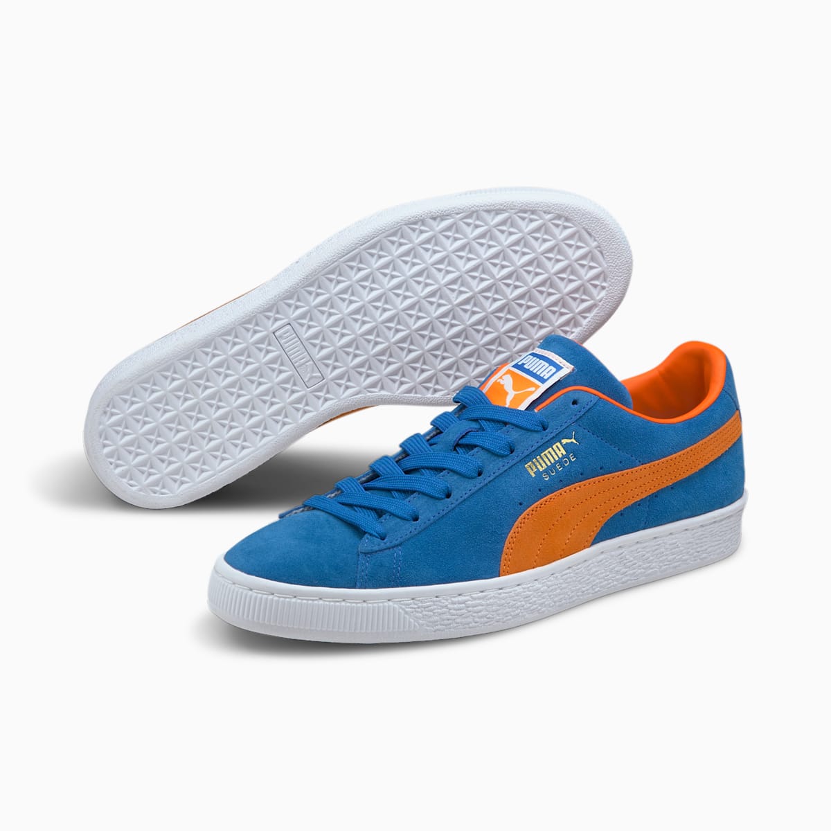 Pánské Tenisky Puma Suede Teams Královská Modrá/Oranžové | PU5387-J92