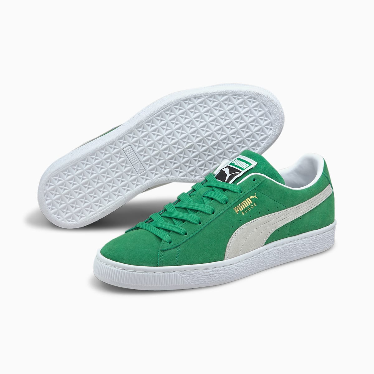 Pánské Tenisky Puma Suede Teams Zelene/Bílé | PU9548-H09