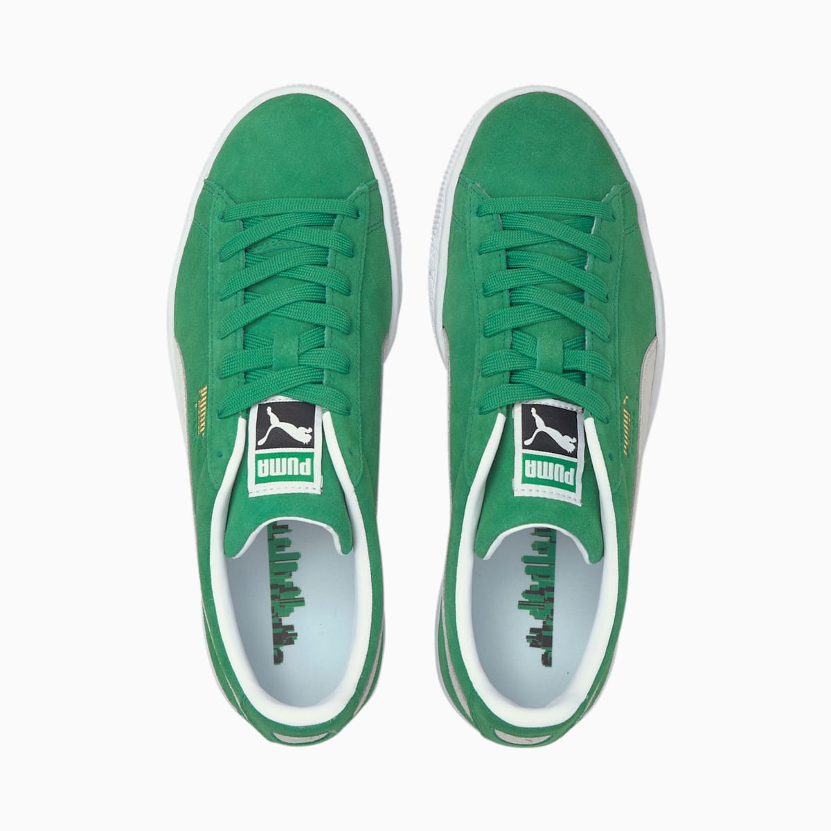 Pánské Tenisky Puma Suede Teams Zelene/Bílé | PU9548-H09