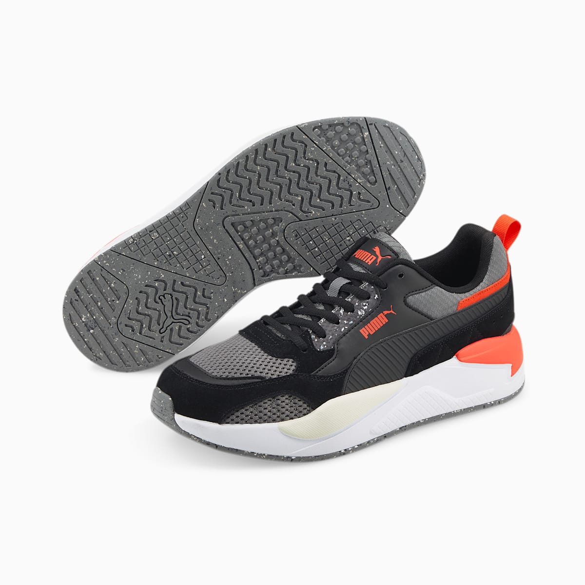 Pánské Tenisky Puma X-Ray2 Square Better Černé/Oranžové | PU9316-A48