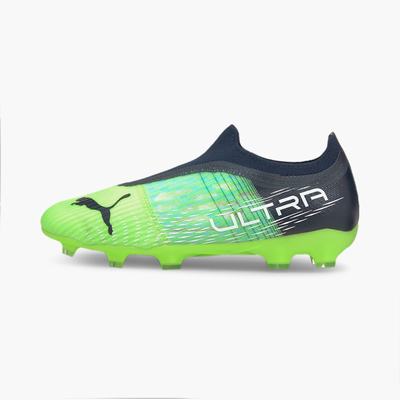 Chlapecké Kopačky Puma ULTRA 3.3. FG/AG JR Zelene/Světle Tyrkysové | PU1487-G60