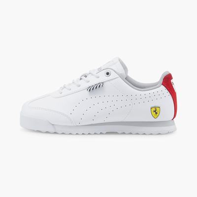 Chlapecké Moto Boty Puma Scuderia Ferrari Roma Via Perf JR Bílé | PU8534-P21