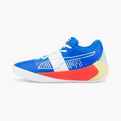 Dámské Basketbalové Boty Puma Fusion Nitro Blankyt/Oranžové | PU7342-M48