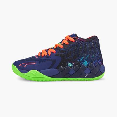 Dámské Basketbalové Boty Puma MB.01 Galaxy Blankyt/Zelene | PU7695-N13