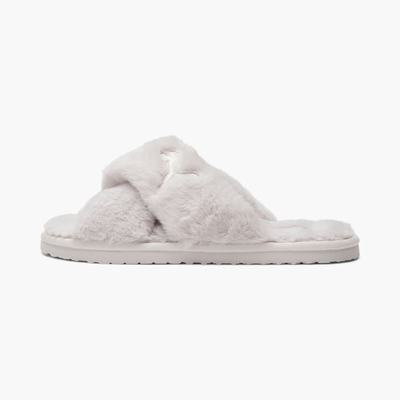 Dámské Pantofle Puma Fluff X Páskové Slide Bílé | PU1348-K74