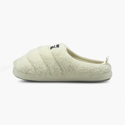 Dámské Pantofle Puma Scuff Sherpa Bílé/Černé | PU1460-M92