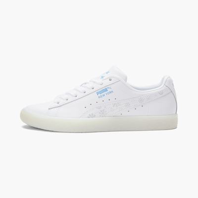 Dámské Tenisky Puma Clyde Flagship Bílé/Stříbrné | PU2415-G10