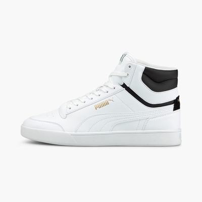 Dámské Tenisky Puma Shuffle Mid Bílé/Černé/Zlaté | PU2695-J01