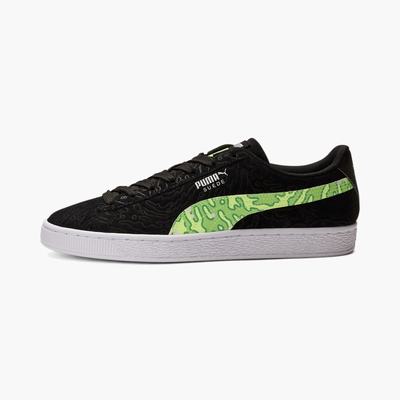 Pánské Boty Puma PUMA x RICK AND MORTY Suede Černé/Zelene | PU8463-Q38