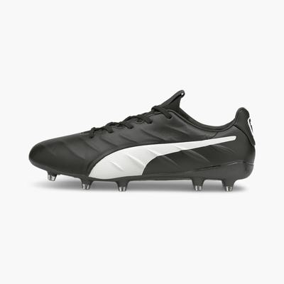 Pánské Kopačky Puma KING Platinum 21 FG/AG Černé/Bílé | PU8326-A92