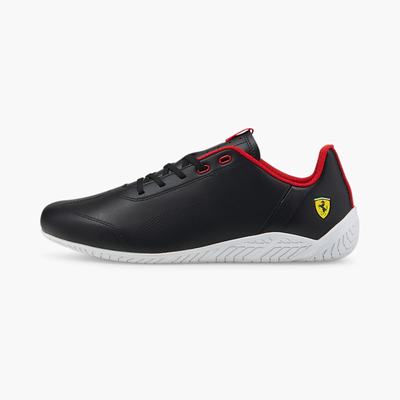 Pánské Moto Boty Puma Scuderia Ferrari Ridge Cat Černé/Bílé | PU7012-N20