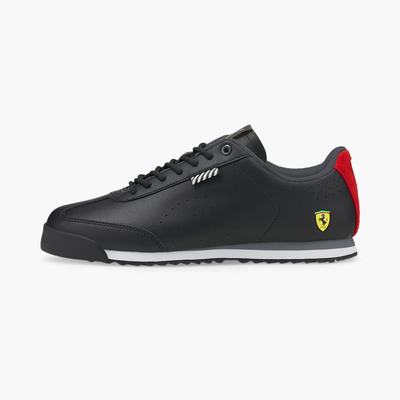 Pánské Moto Boty Puma Scuderia Ferrari Roma Via Perforated Černé | PU8742-Q68